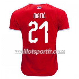 Maillot de Foot Serbie Matic 21 Domicile Coupe du monde 2018